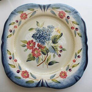 Certified International Pamela Gladding Flora Pattern Decorative Plate, 11.25"
